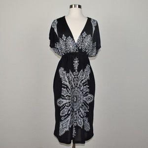Cristinalove Black dress Floral Print Size 1X